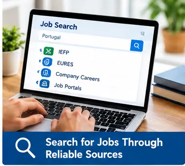 Job seeker checking the right to work in Portugal
