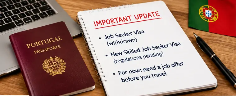 Portugal work visa and job seeker visa requirements for non-EU job seekers